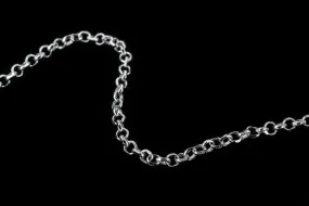 1.25mm Sterling Silver Diamond Cut Rolo Chain #BSN089