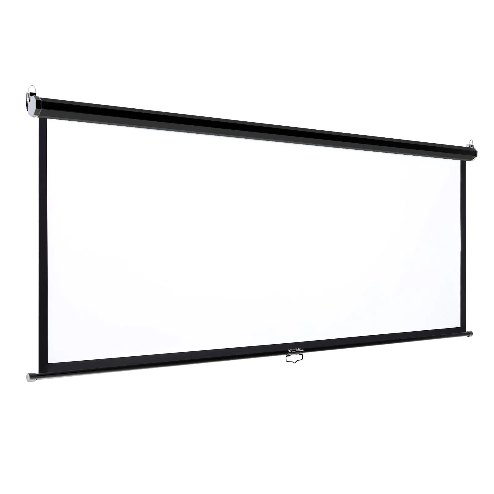 4:3 Projector Screen with Manual Pull Down for Home Theater