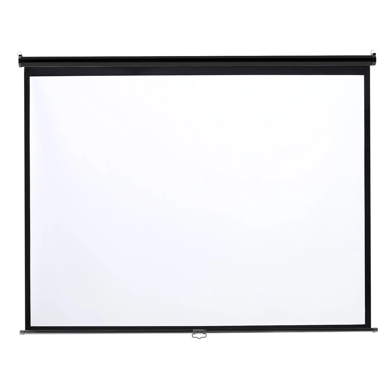 4:3 Projector Screen with Manual Pull Down for Home Theater