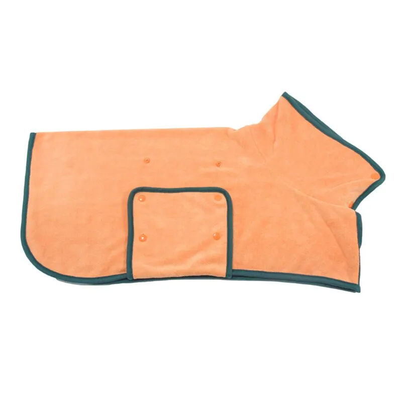 Best Super Absorbent Pet Bathrobe Bath Towel Microfiber Pet Gown Shower