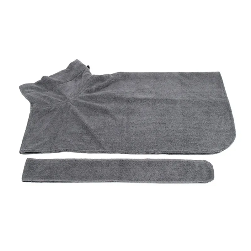 Best Super Absorbent Pet Bathrobe Bath Towel Microfiber Pet Gown Shower