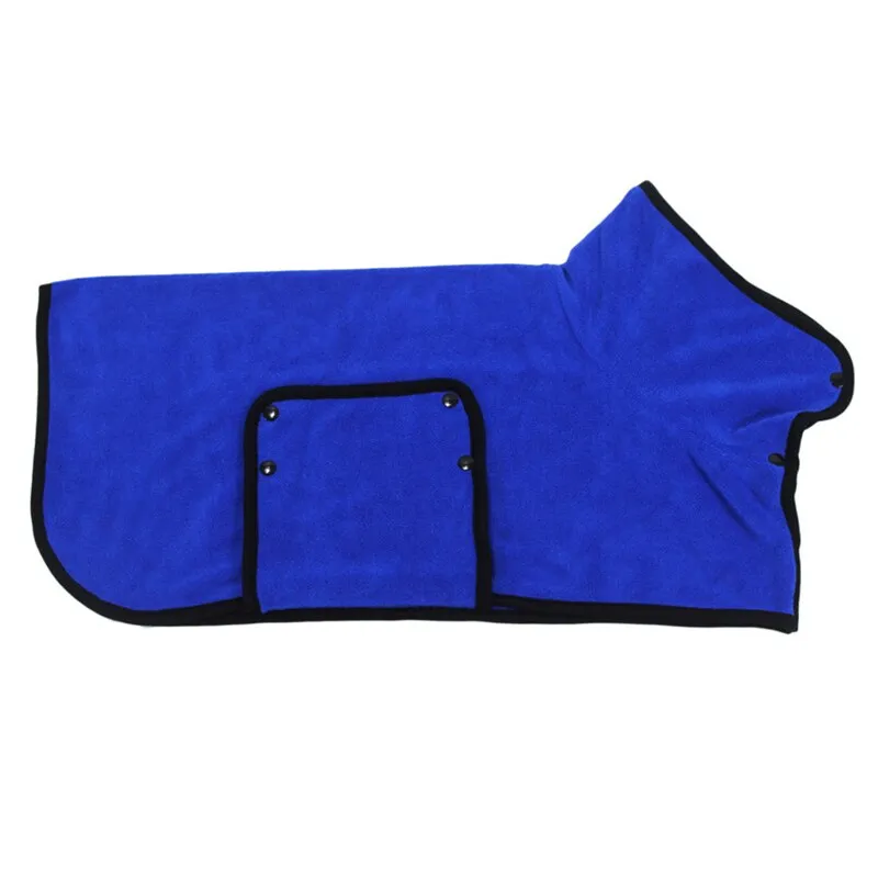 Best Super Absorbent Pet Bathrobe Bath Towel Microfiber Pet Gown Shower