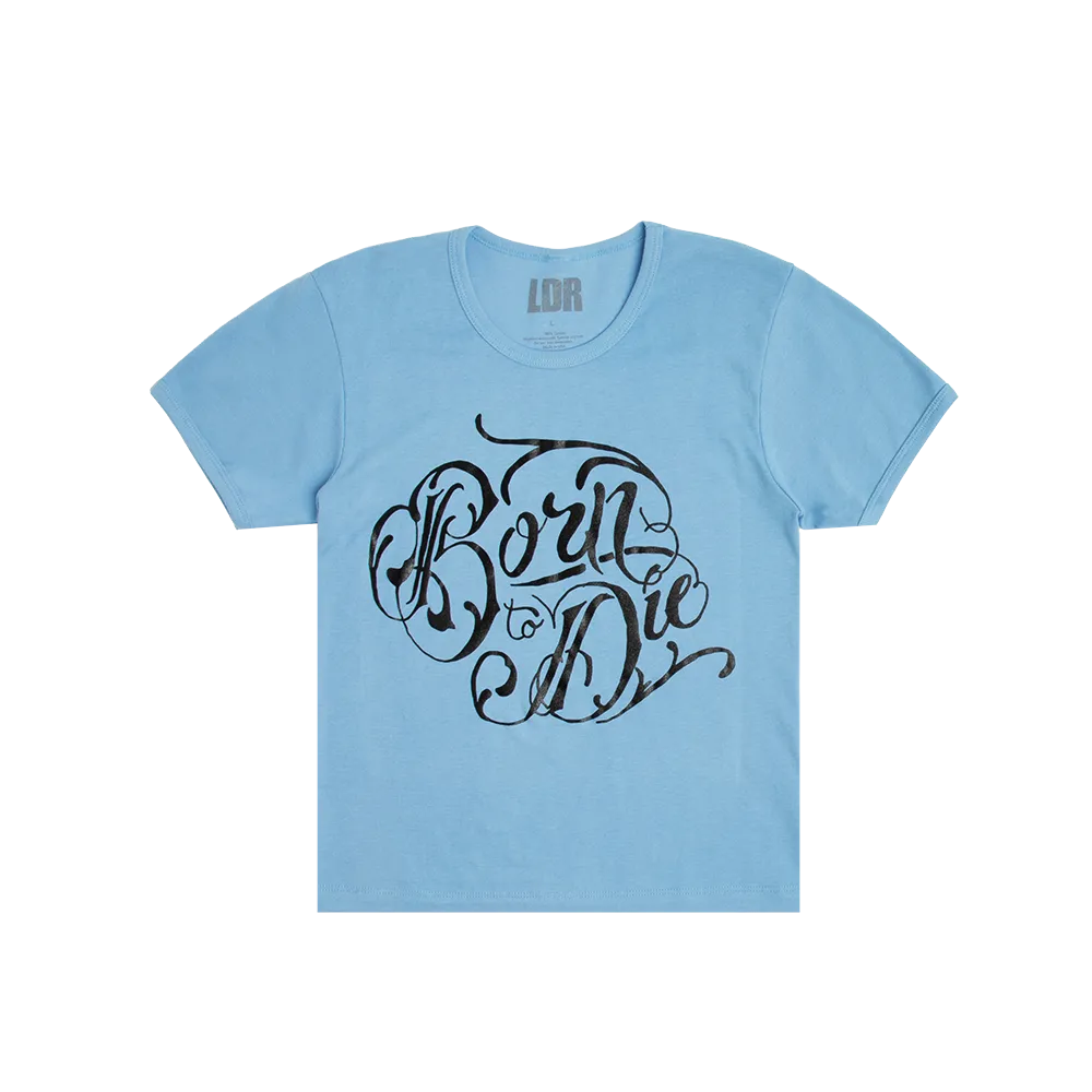 Blue Cropped T-Shirt Born To Die