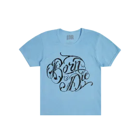 Blue Cropped T-Shirt Born To Die
