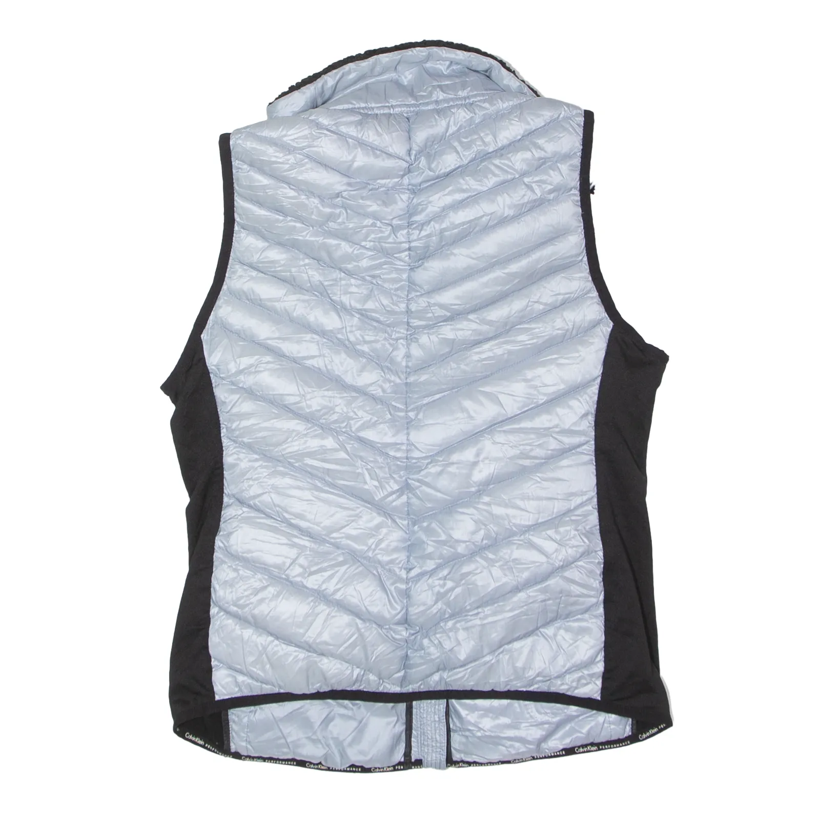 CALVIN KLEIN PERFORMANCE Down Insulated Puffer Gilet Silver Womens S