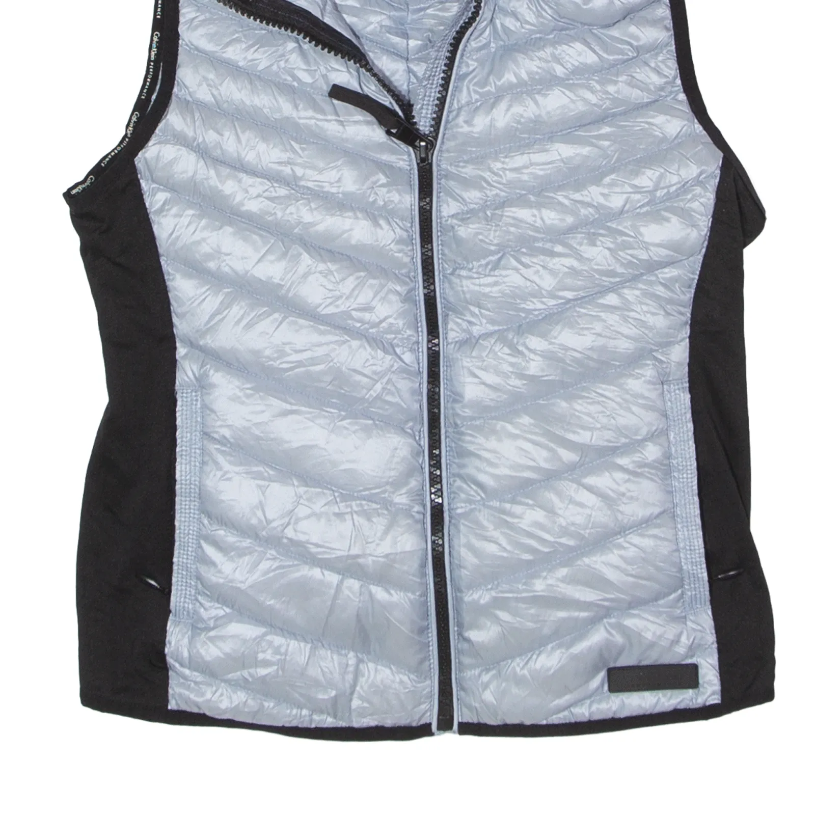 CALVIN KLEIN PERFORMANCE Down Insulated Puffer Gilet Silver Womens S