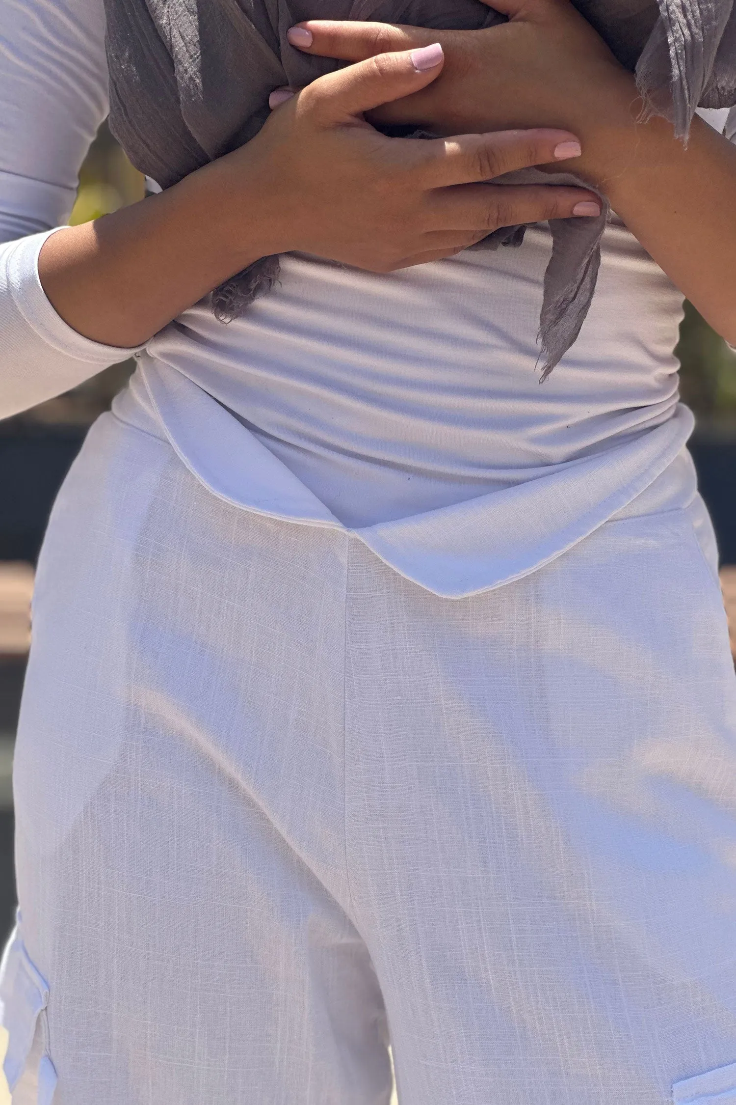 Cargo Linen Pants - U-Modest