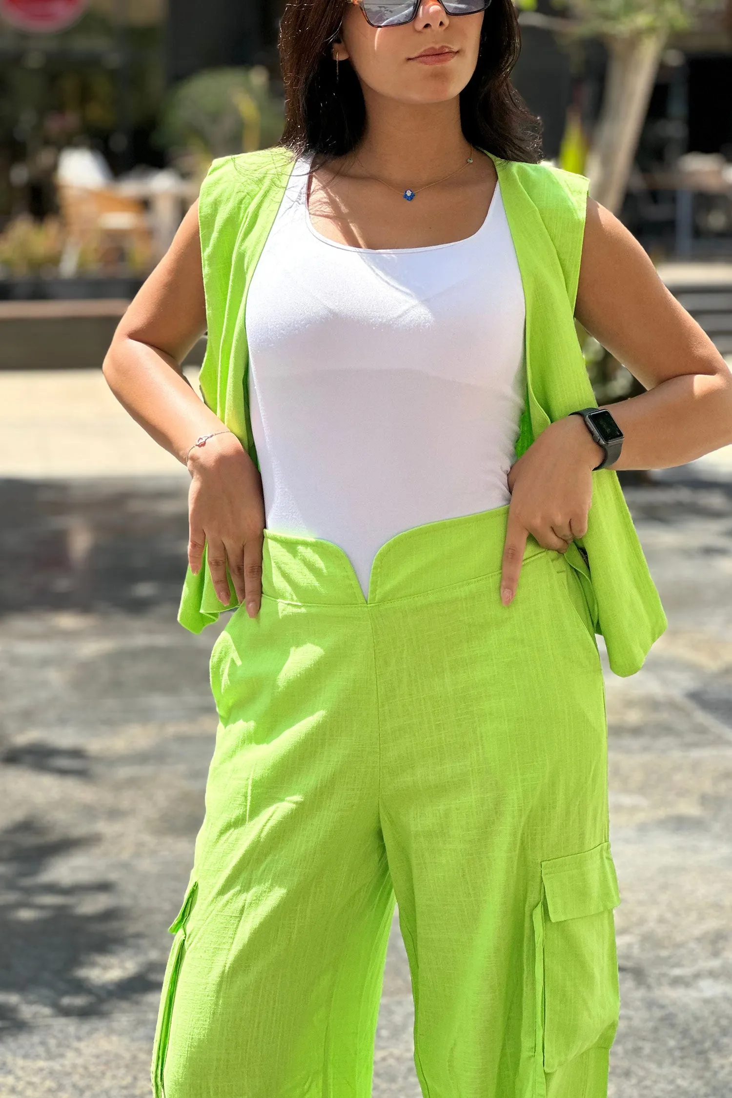 Cargo Linen Pants - U-Modest