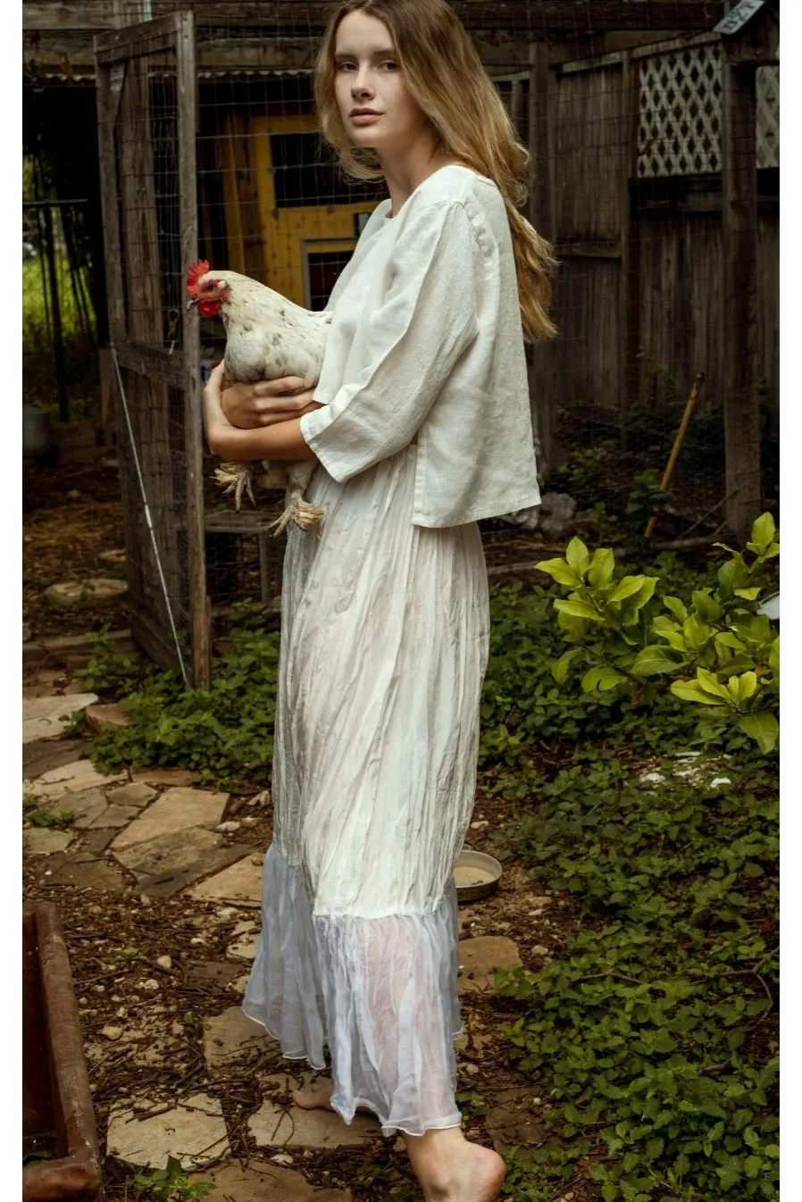 Cover Tee in Linen
