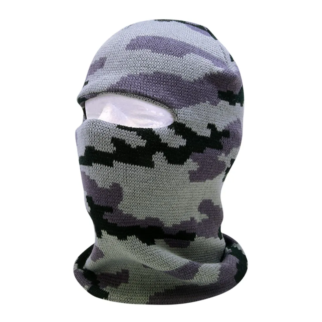 Decky 8033 Camo 1 Hole Ski Face Mask Beanies Winter Snow Tactical Balaclava