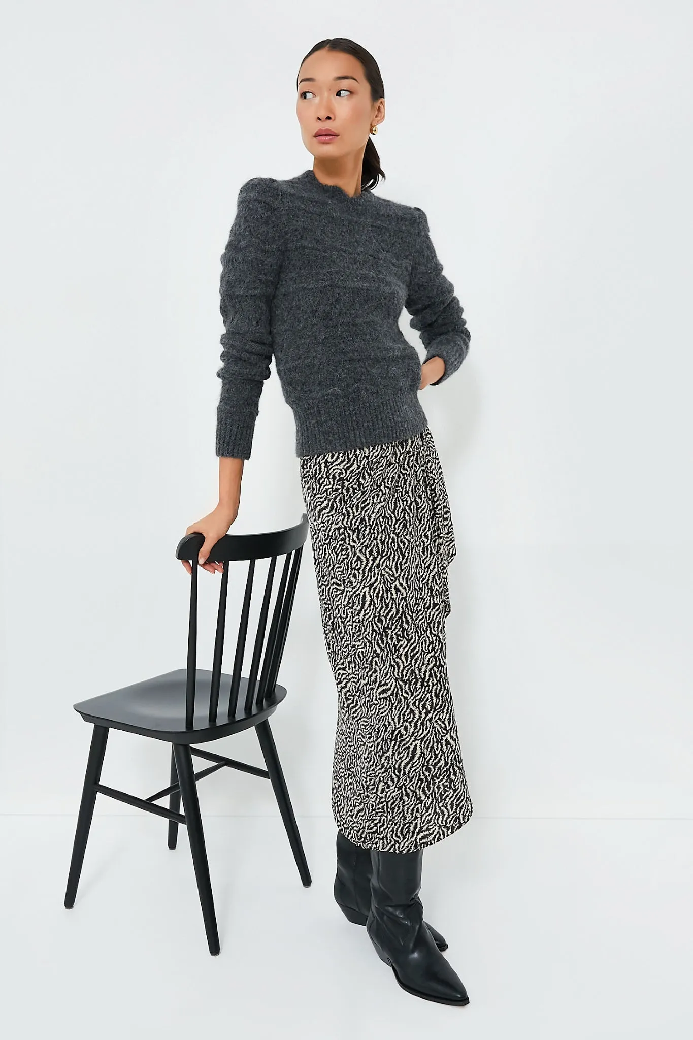Ecru Black Vanille Skirt