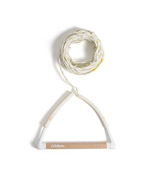 Follow Basic Wake Rope & Handle (2024) - Tan/White
