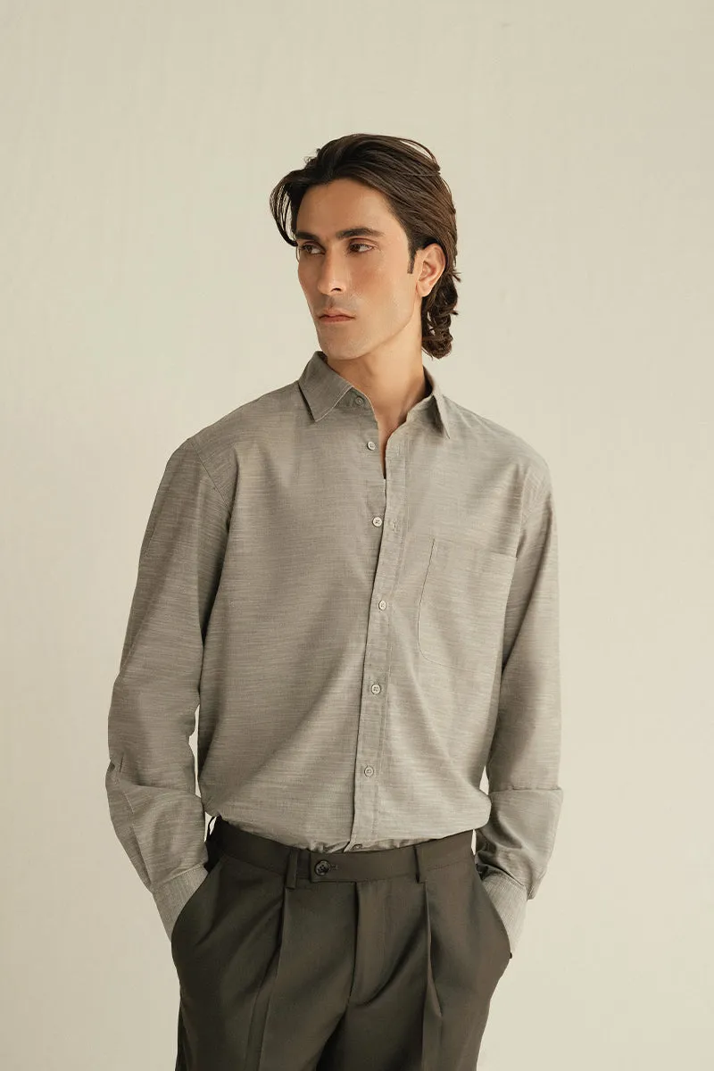 GREY BUTTON DOWN SHIRT