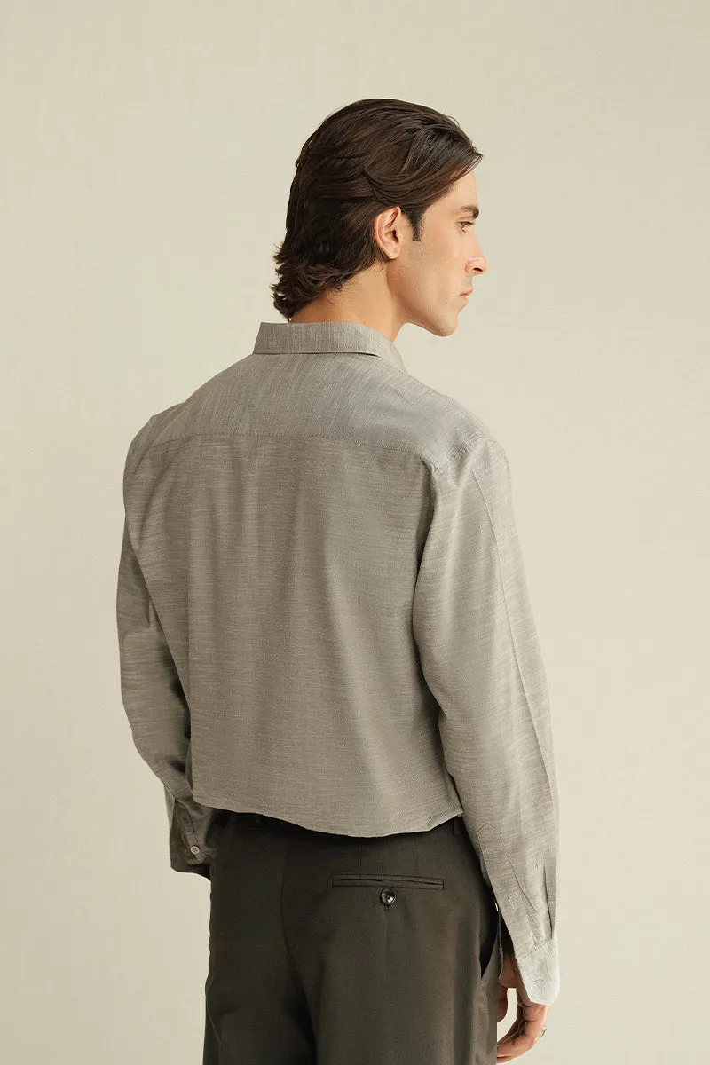 GREY BUTTON DOWN SHIRT