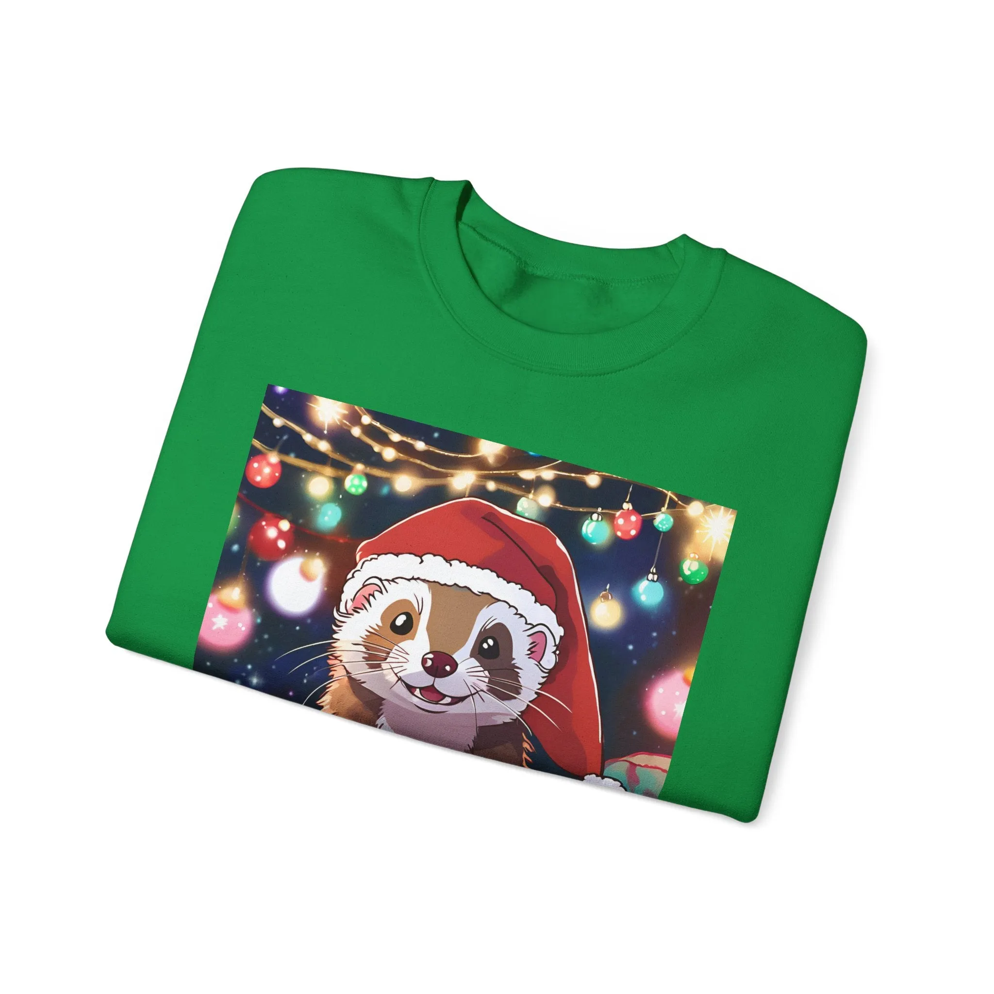Happy Ferret Christmas Sweatshirt – Unisex Heavy Blend™ Crewneck