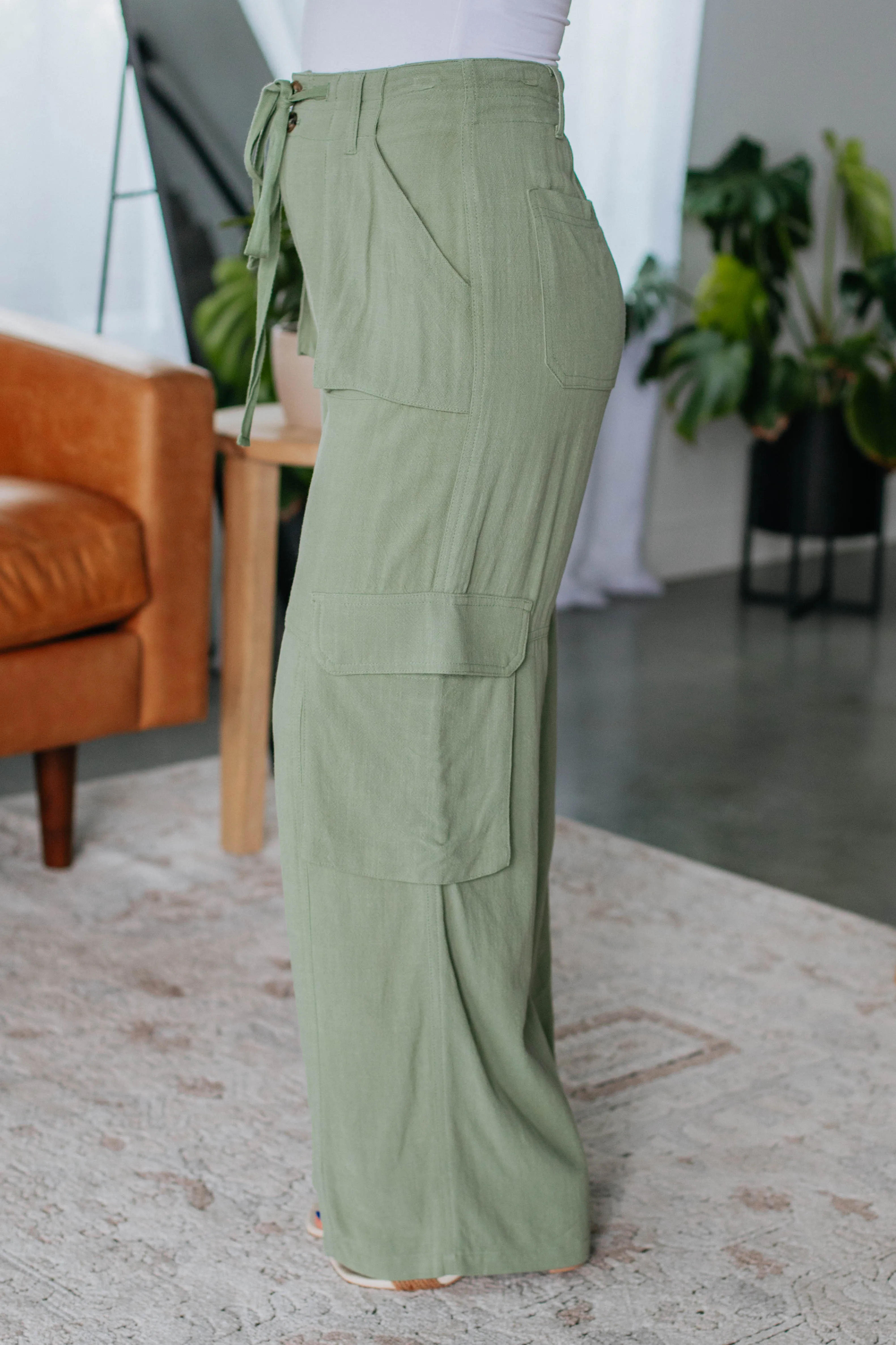 Harlowe Cargo Pants - Olive