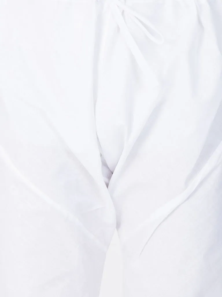 Jashvi Men's White Linen Kurta and Churidar Set