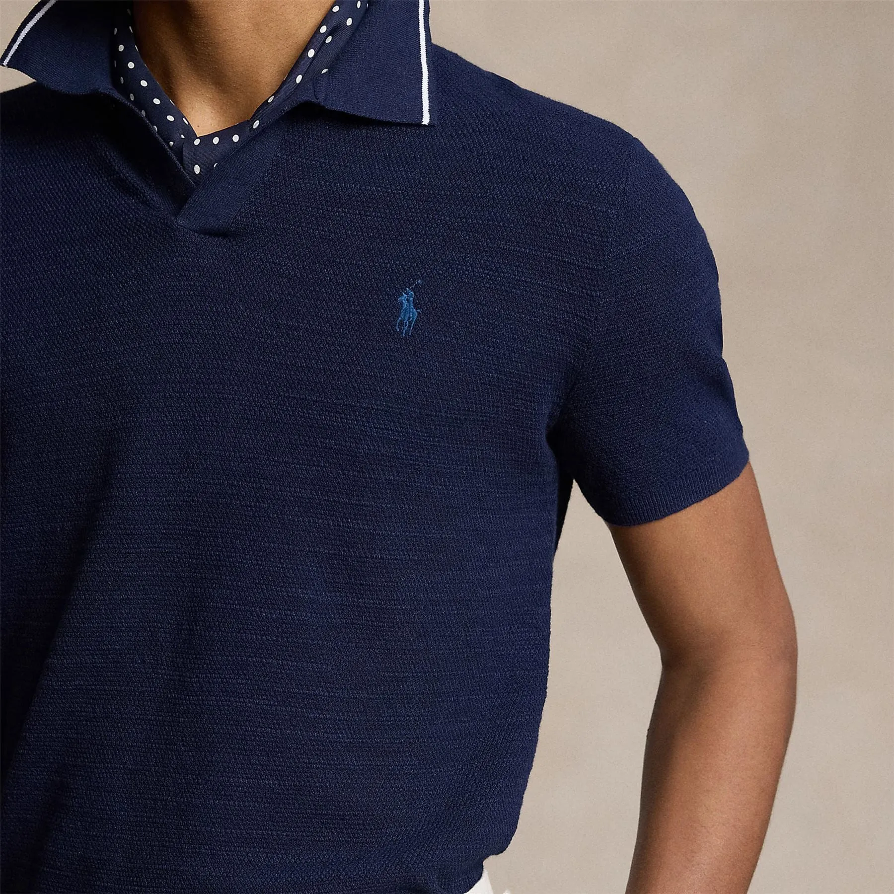 Johnny Collar Polo Bright Navy - AW24