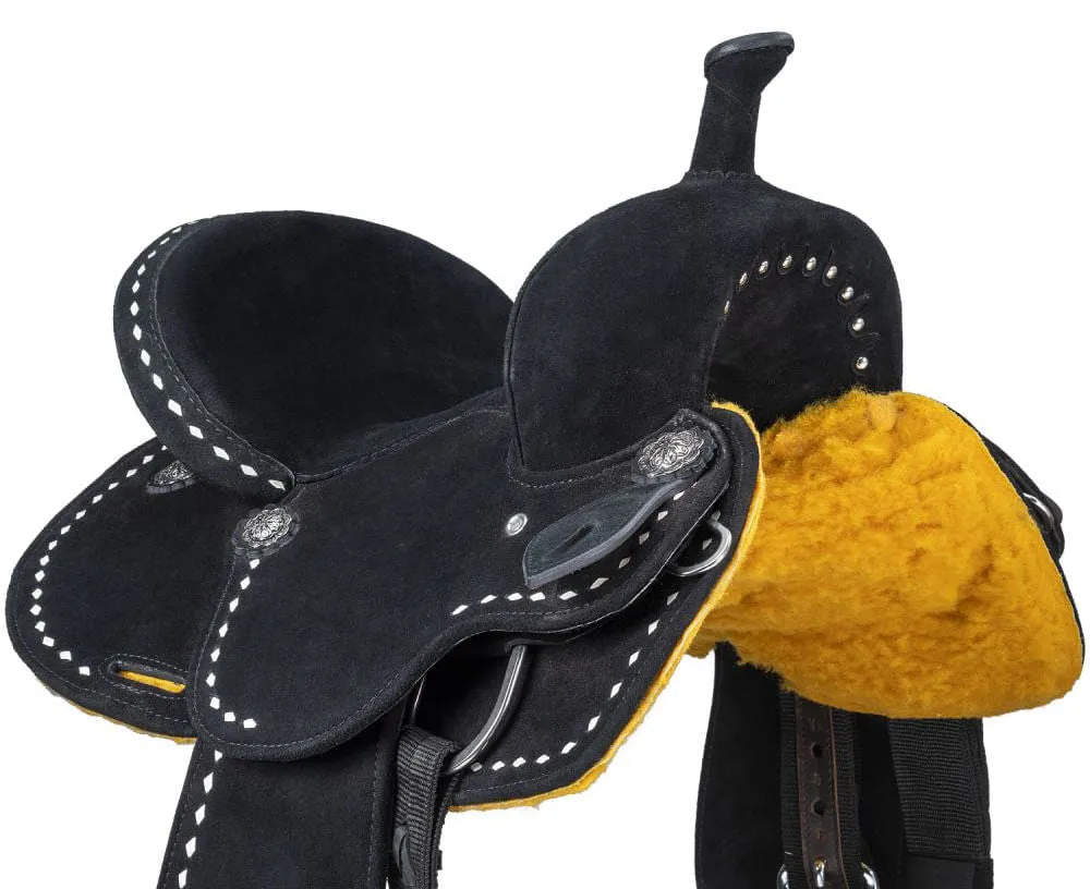 King Series Youth Stratford Suede Barrel Saddle