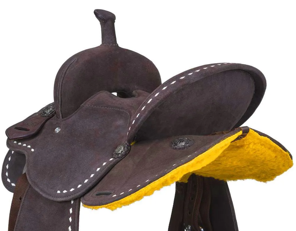 King Series Youth Stratford Suede Barrel Saddle