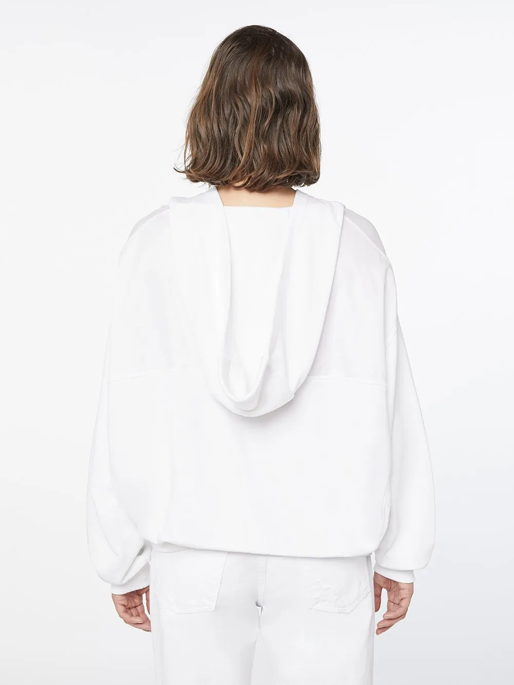 Laced Sweatshirt -- Blanc