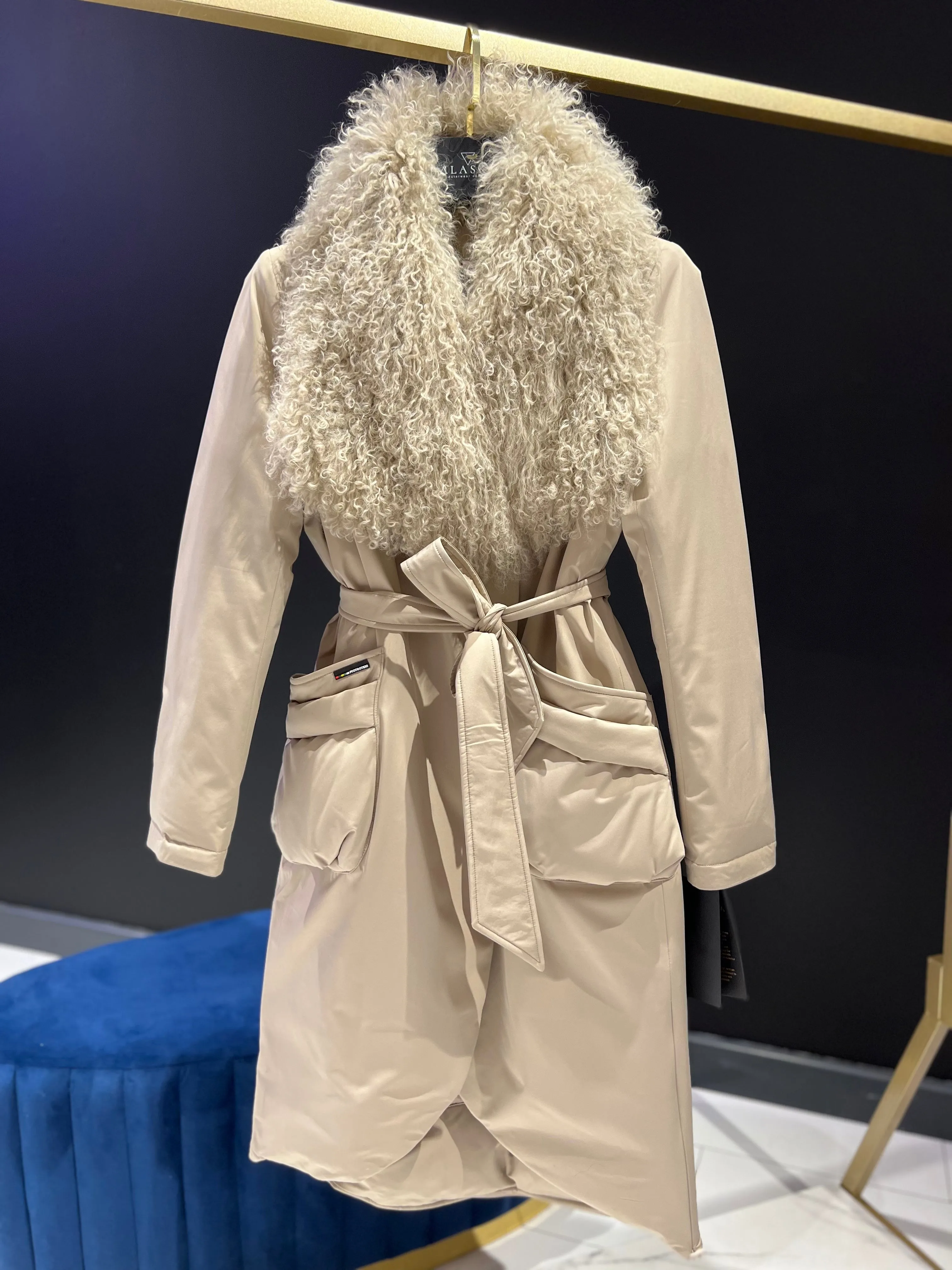 Lama Wool Down Insulated Coat