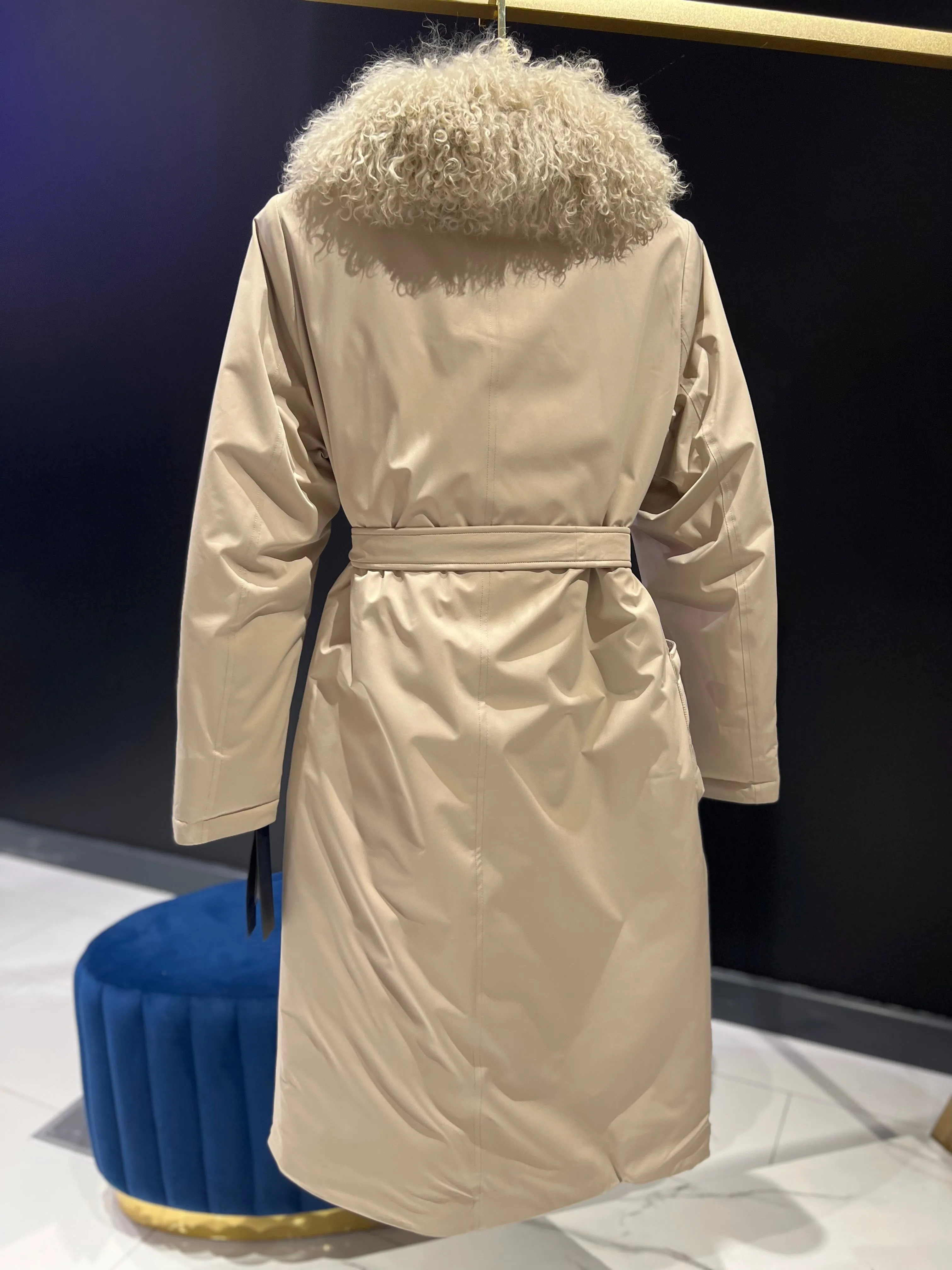 Lama Wool Down Insulated Coat