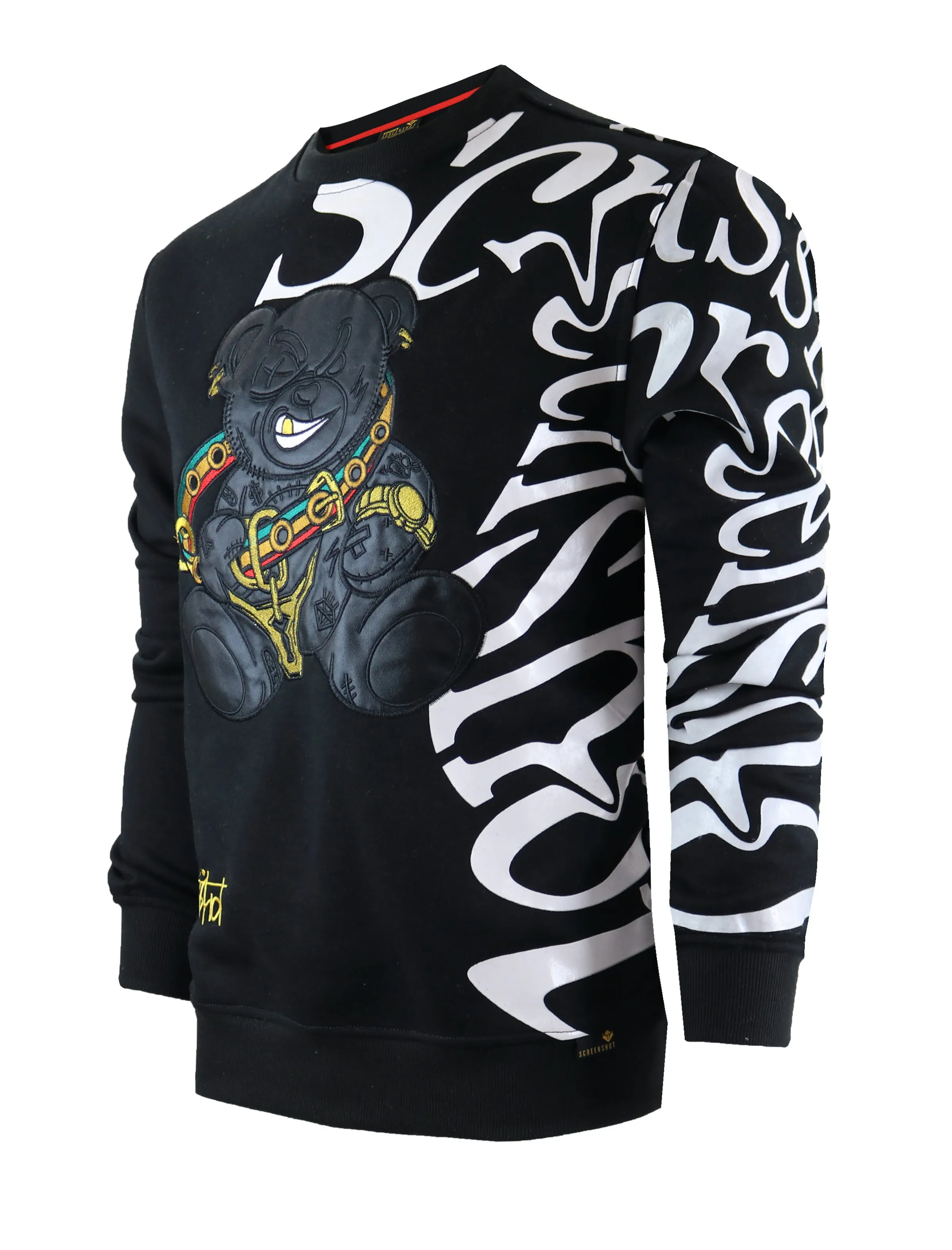 LUX BEAR CREW NECK FLEECE SHIRTS - F11355