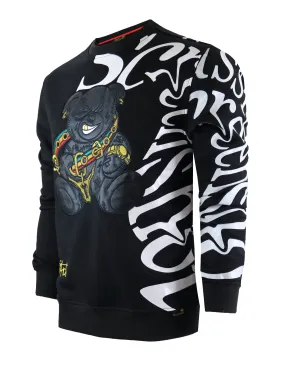 LUX BEAR CREW NECK FLEECE SHIRTS - F11355