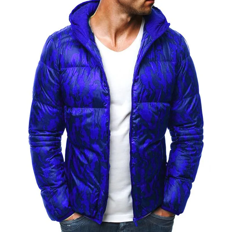 Men's Camouflage Hooded Cotton Jacket 31428911YM