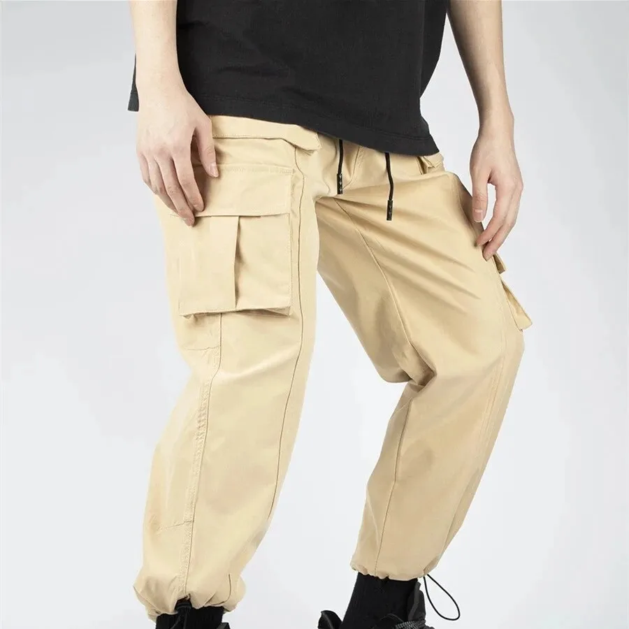 Mens Tactical Pants Multiple Pocket Elasticity Military Urban Commuter Tacitcal Trousers Men Slim Fat Cargo Pant