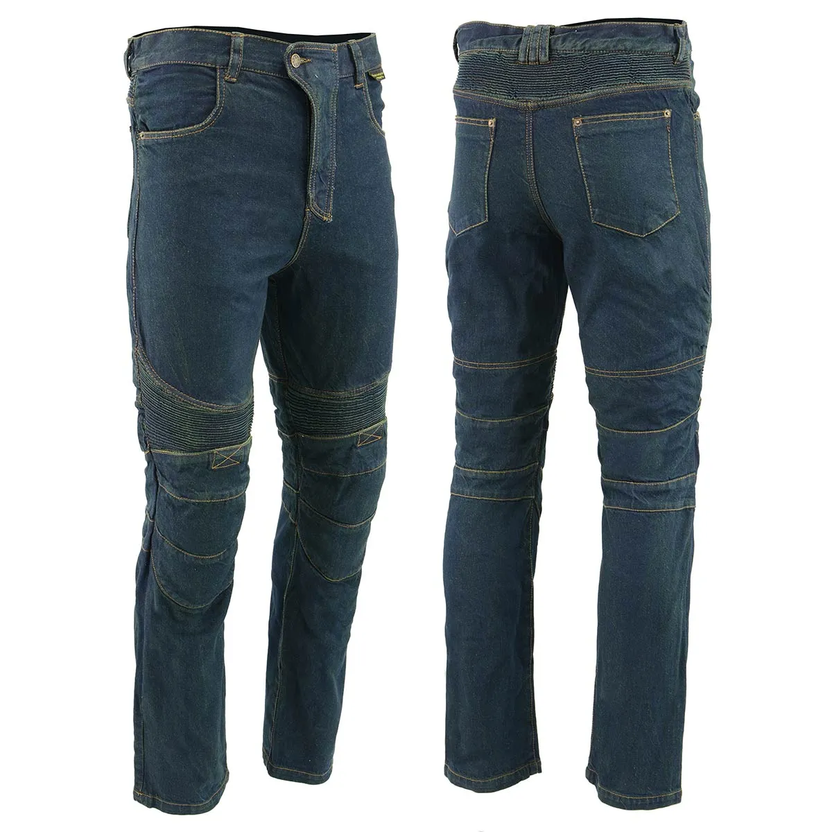 Men’s XS2822 Blue Denim Motorcycle Pants with CE Approved Armor