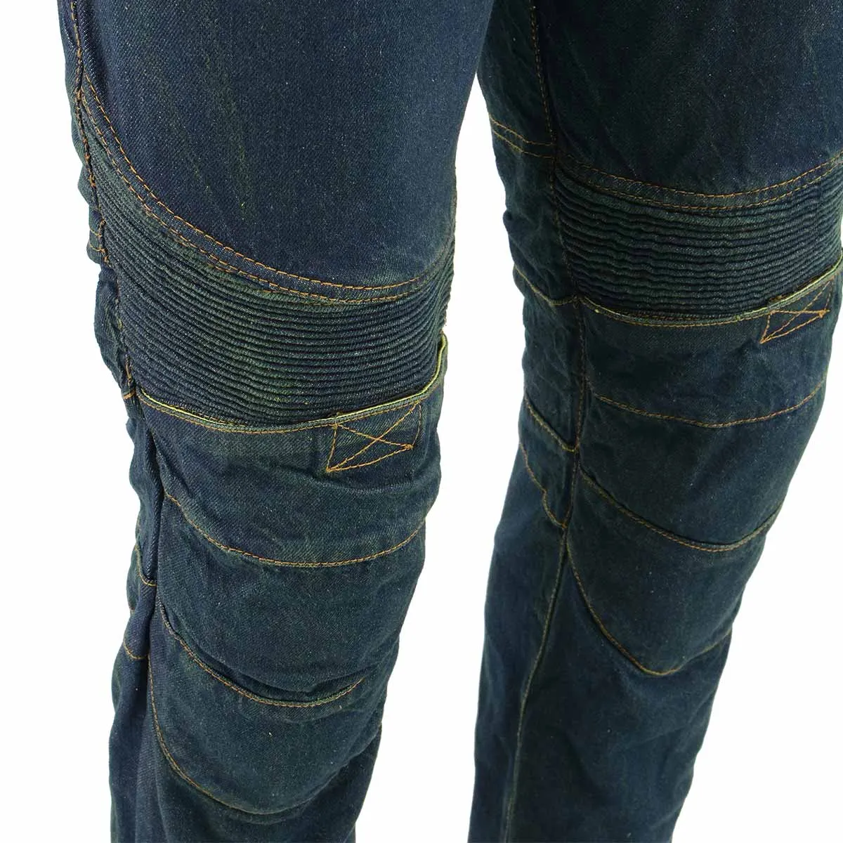 Men’s XS2822 Blue Denim Motorcycle Pants with CE Approved Armor