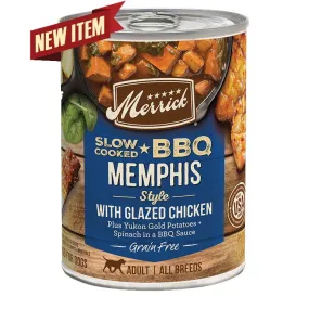 Merrick  Slow-Cooked BBQ Memphis Style with Glazed Chicken Wet Dog Food