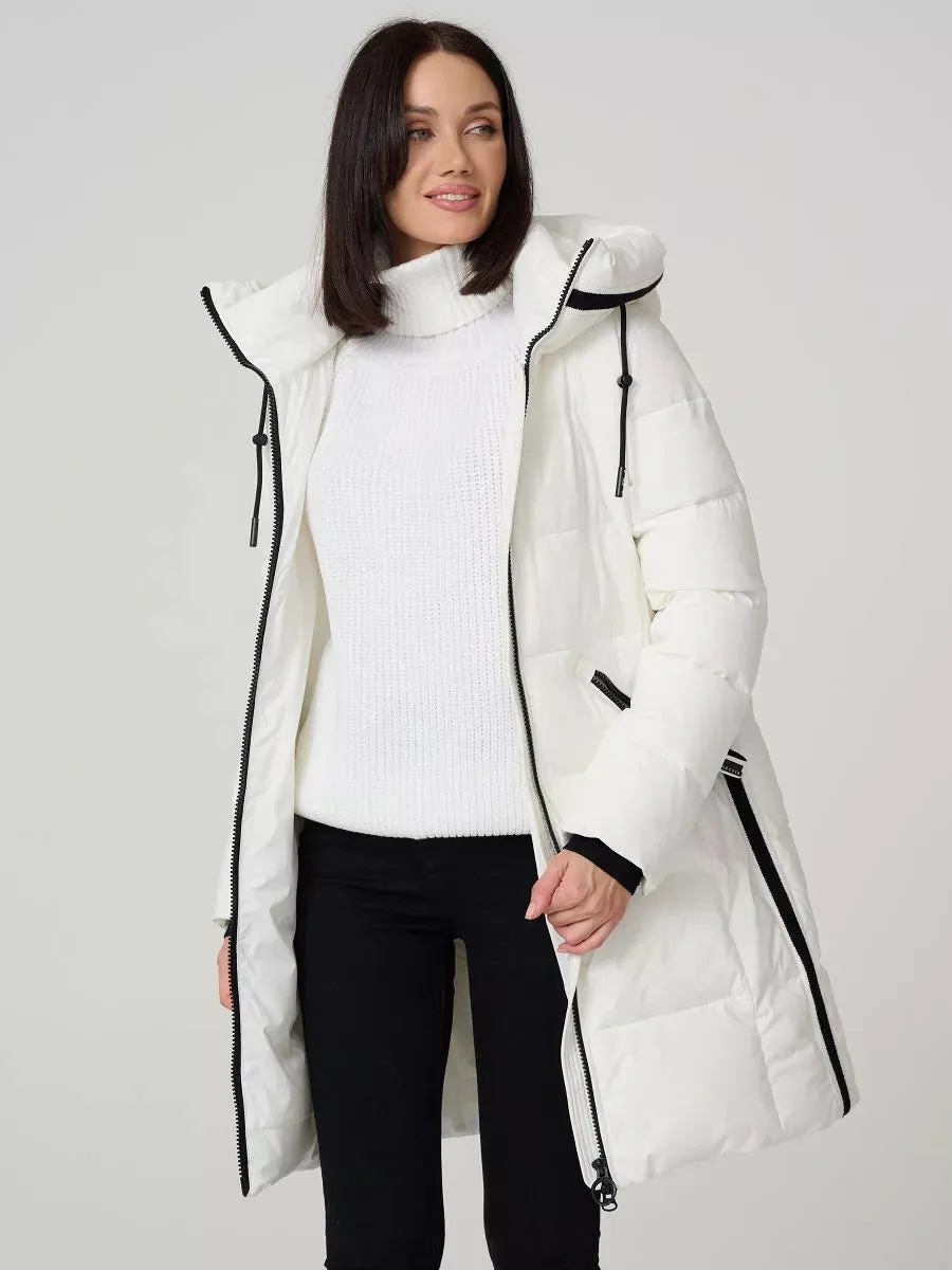 Mid Length Hooded Insulated Coat