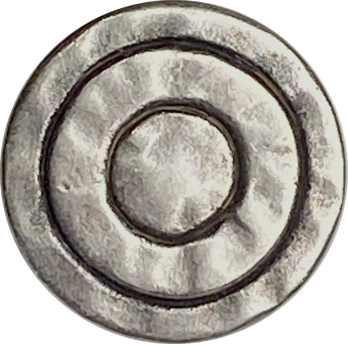 Mystic Rings Antique Silver 3/4" Shank Back Metal Button 19mm  #FJ-39