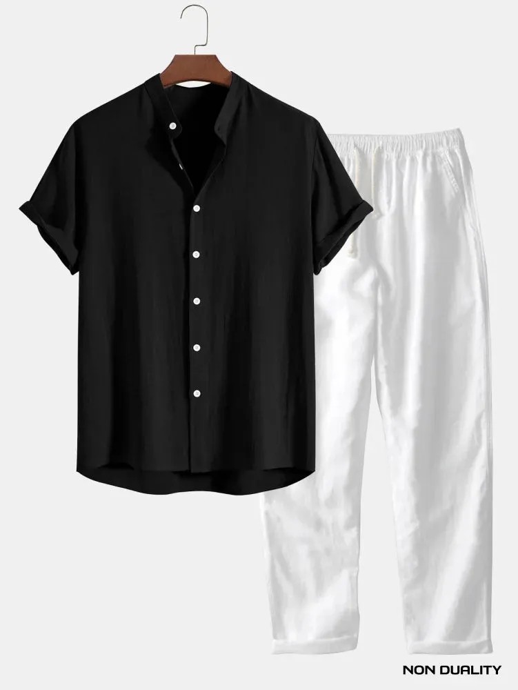 Non Duality | Shirt and Pants Linen Set