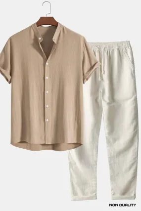 Non Duality | Shirt and Pants Linen Set