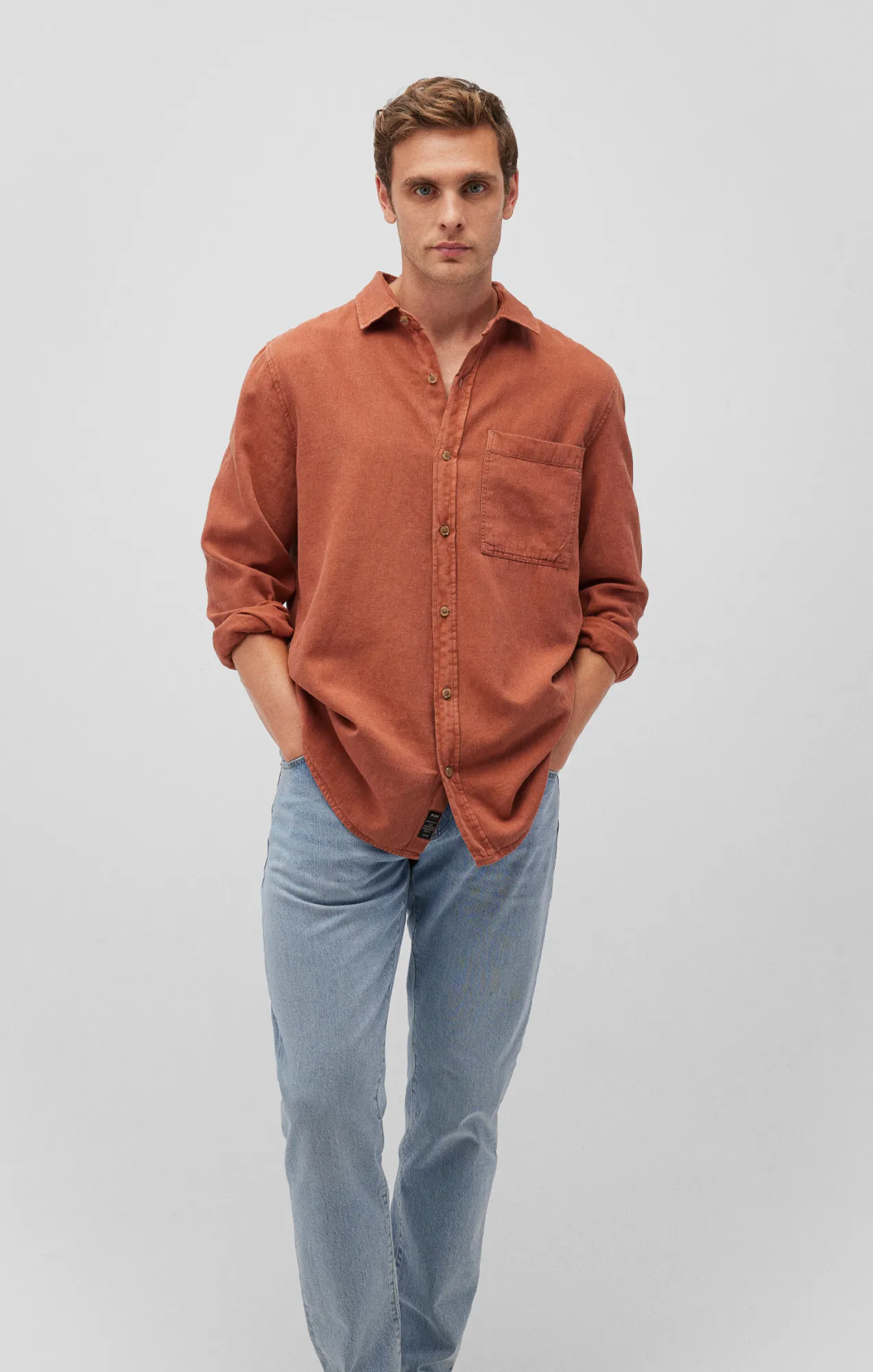 ONE POCKET BUTTON-UP SHIRT IN ARAGON