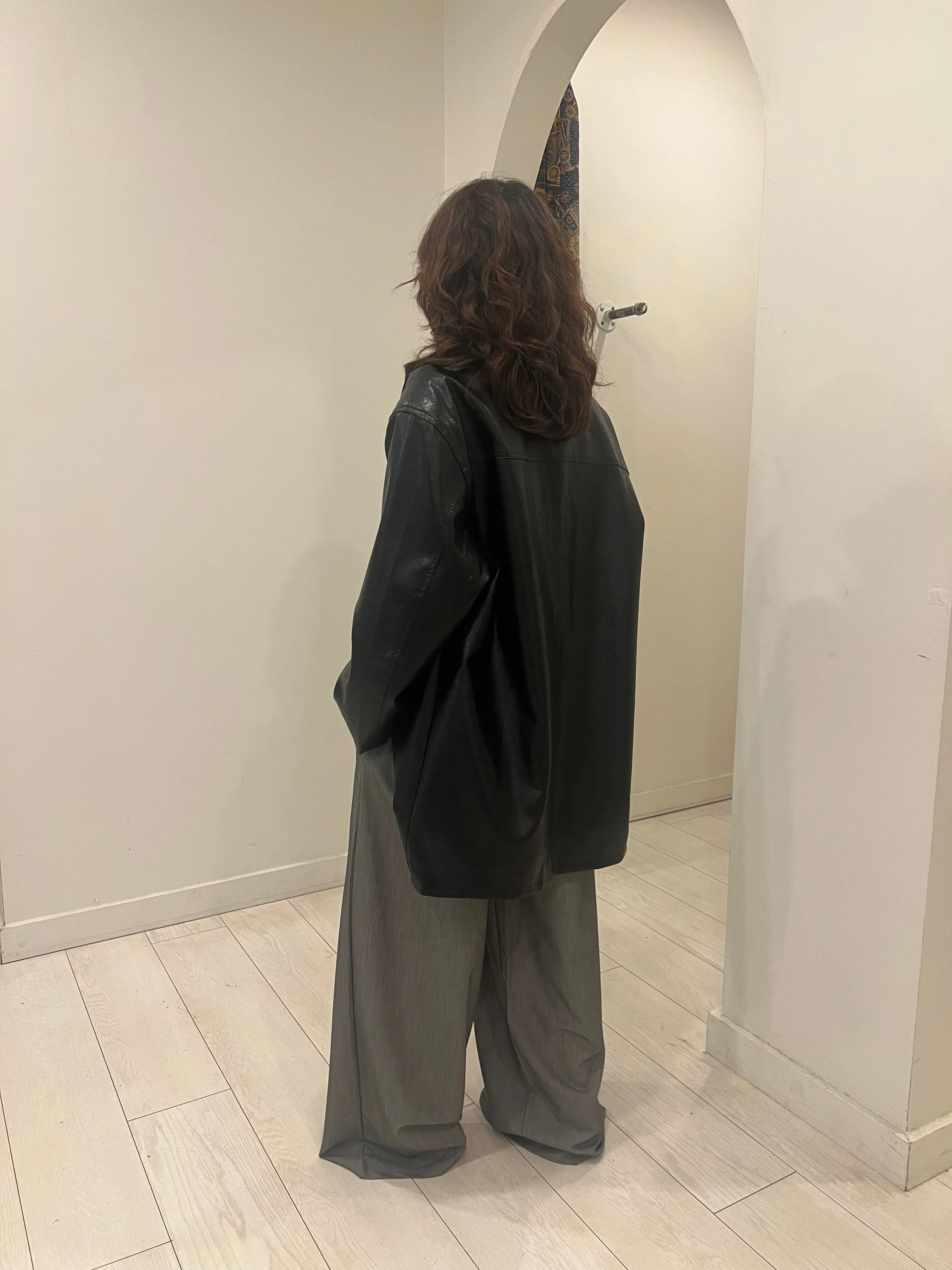PIKO Shiny faux leather coat