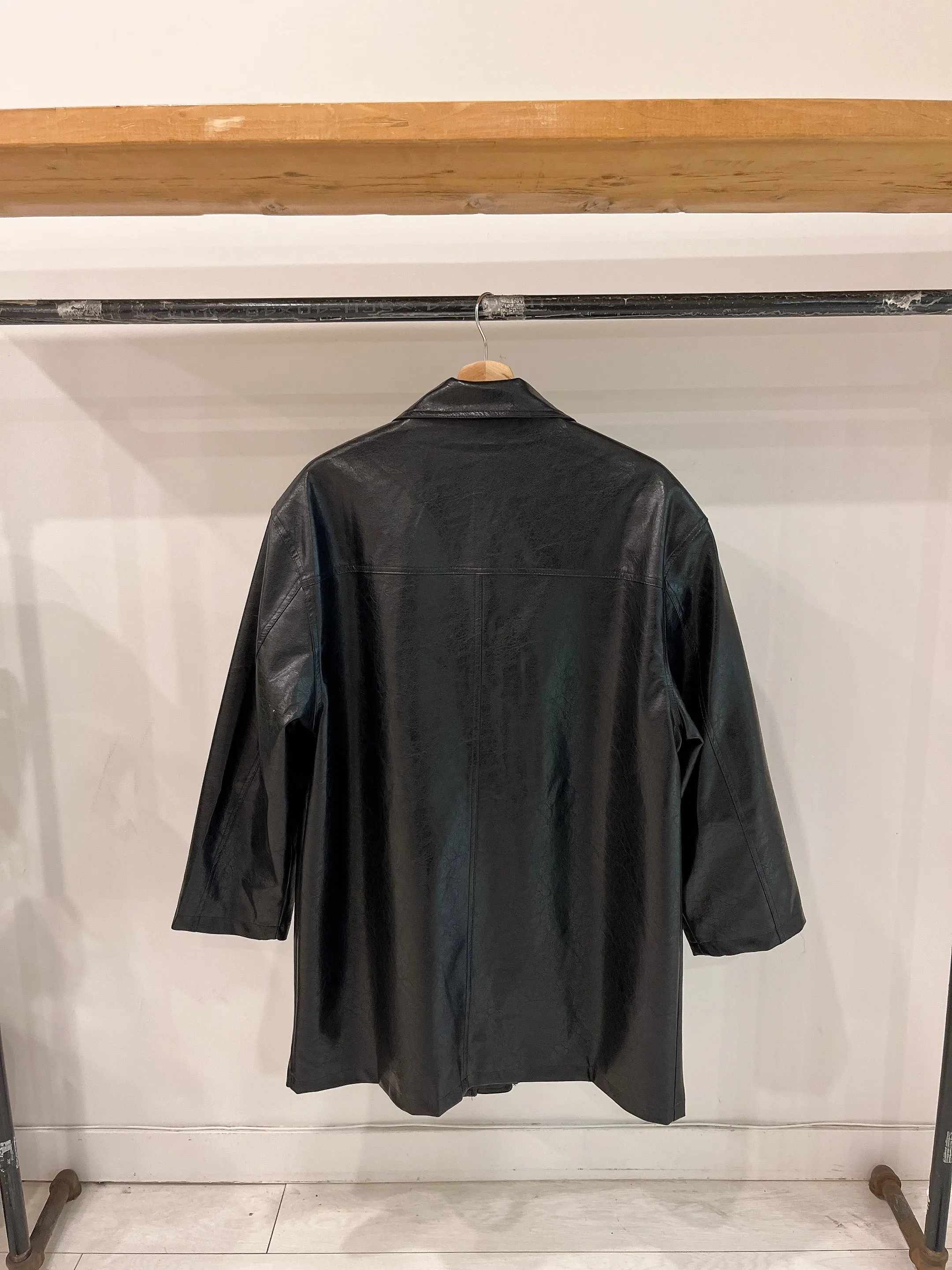 PIKO Shiny faux leather coat