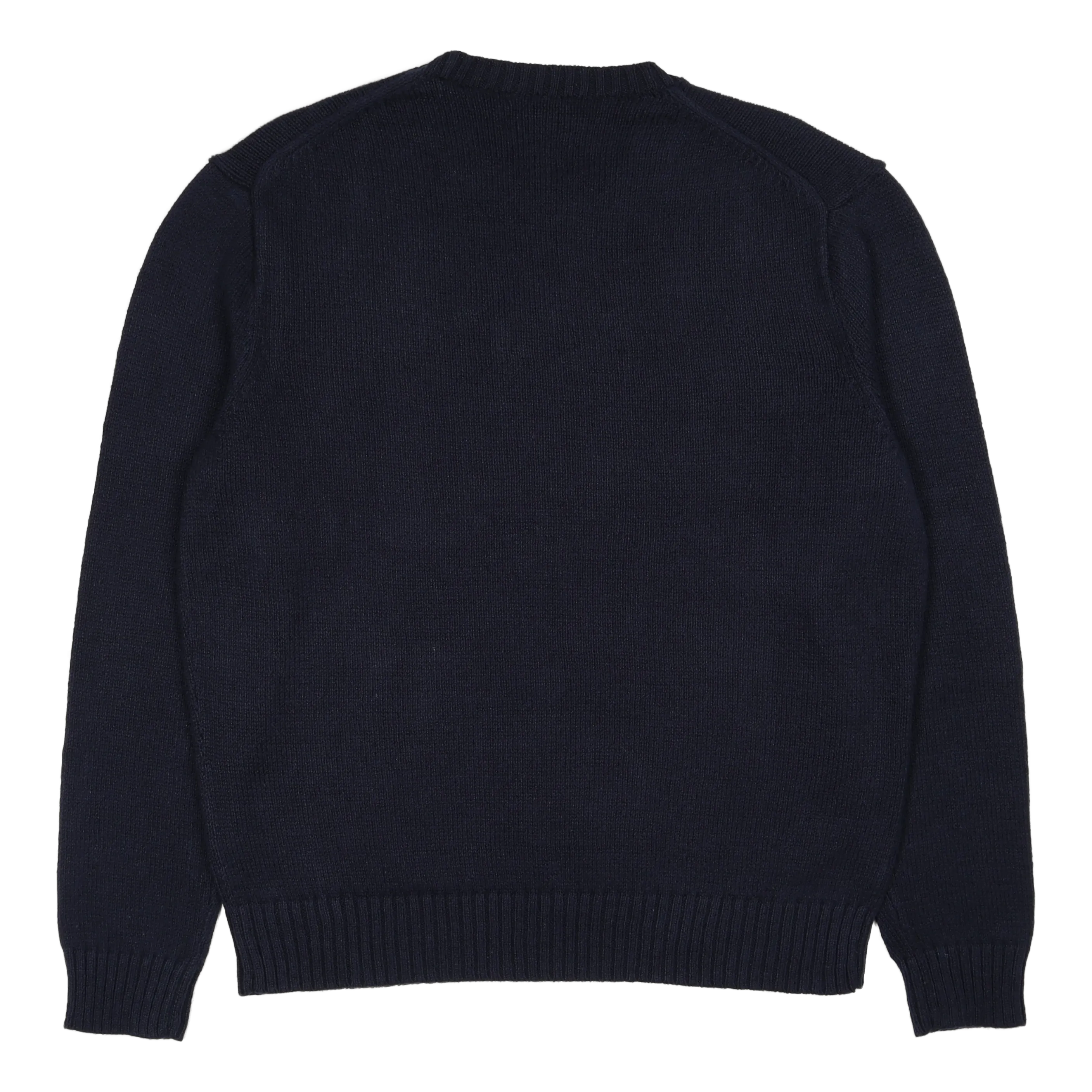 Polo Bear Cotton-Linen Sweater Navy