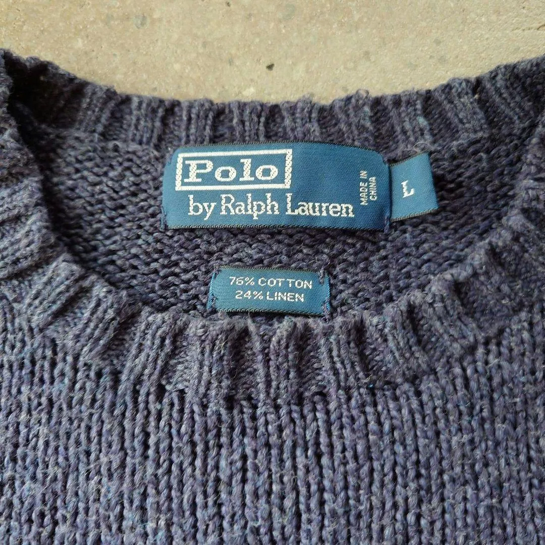 POLO RALPHLAUREN　cotton linen sweater ポロラルフローレン　コットンリネン　セーター