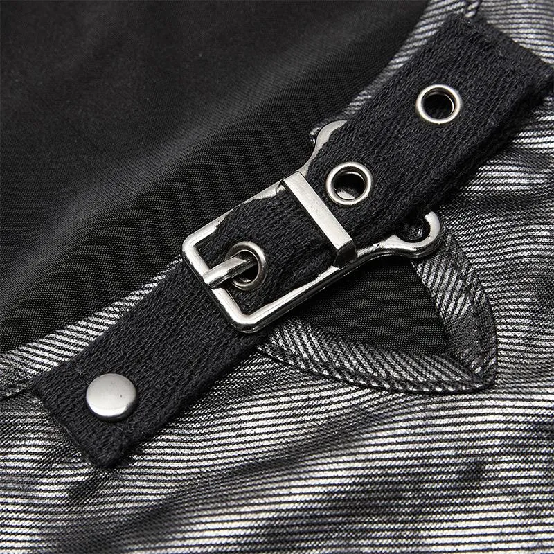 Punk daily corrugation printing vest