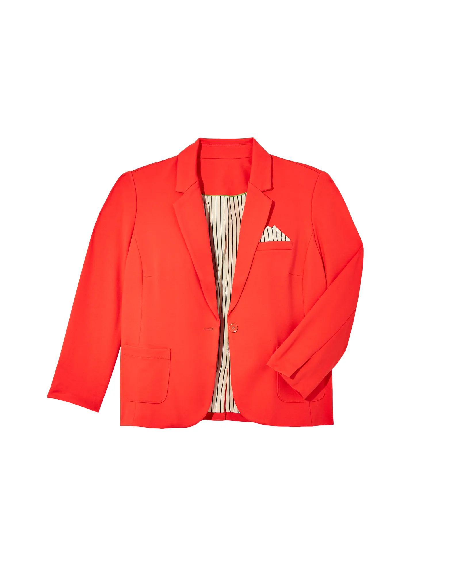 Rebecka Tech Ponte Blazer | Red