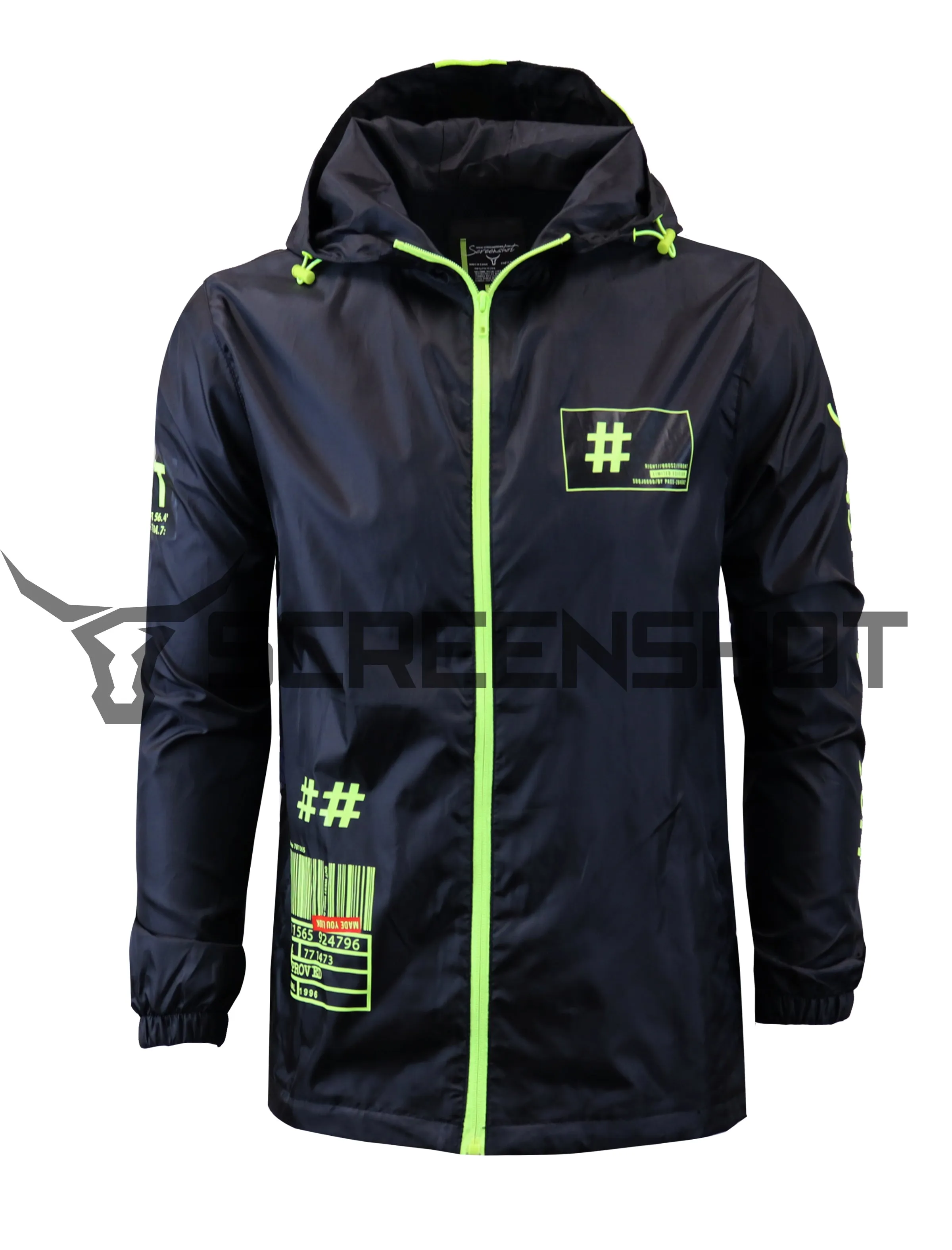 S51005-FASHION WINDBREAKER JACKET (BLACK)