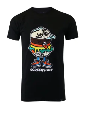 SCREEN-BURGER CARTON PREMIUM T-SHIRTS-S11064 (BLACK)