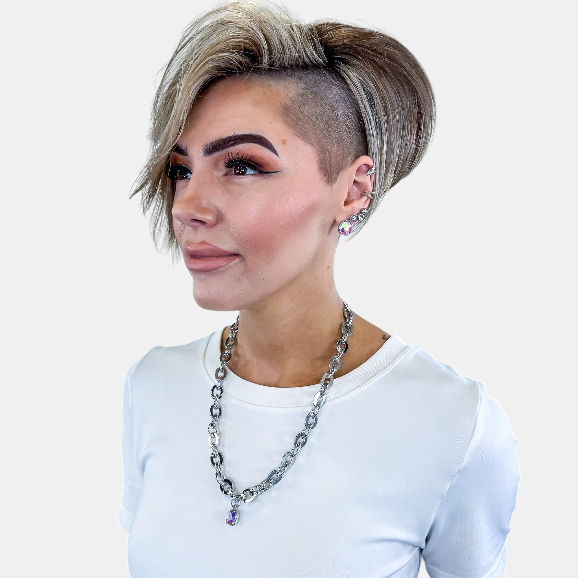 Silver AB Chain Necklace