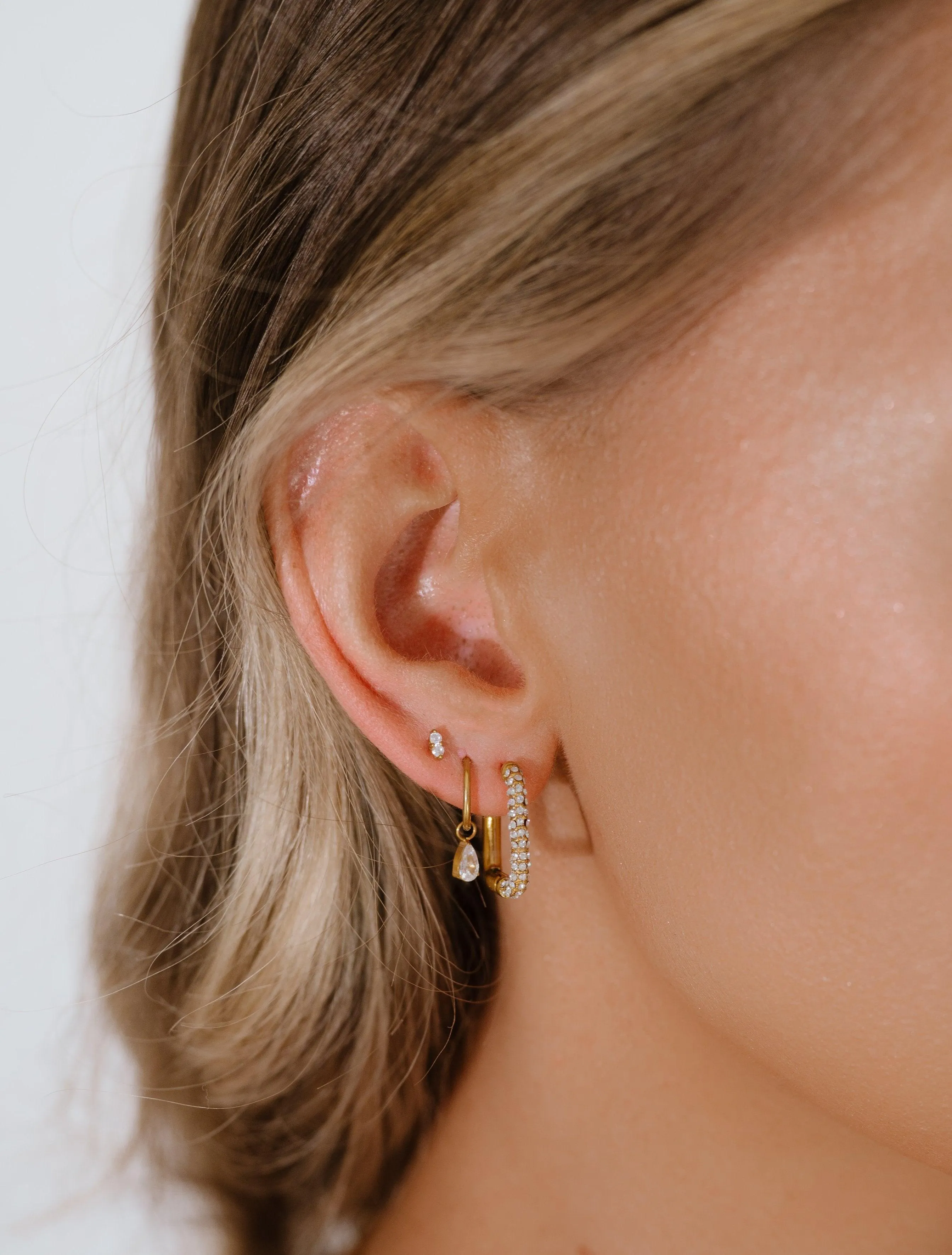 Snow Angel Zirconia Hoops