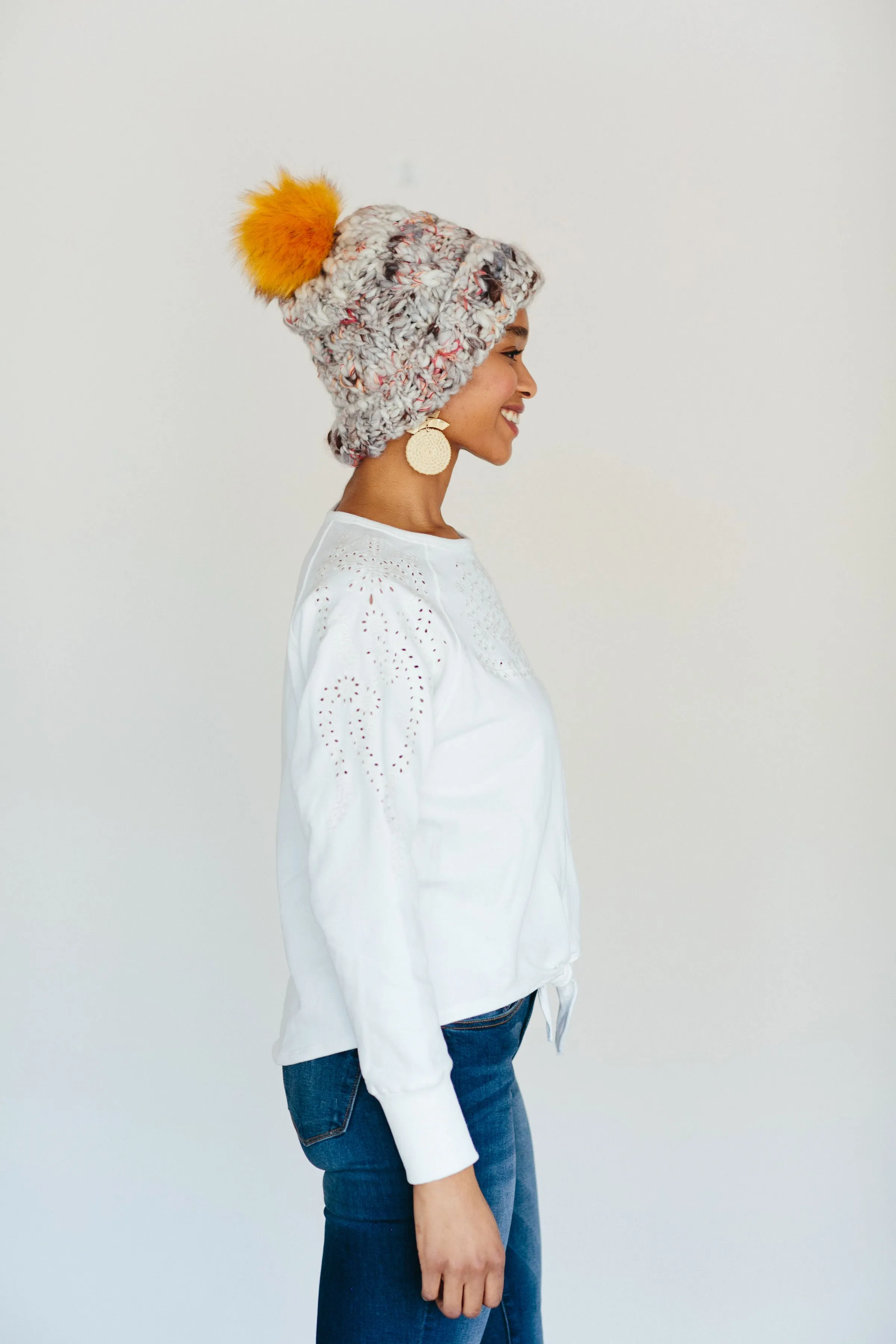 Snow Bunny Cable Hat Pattern